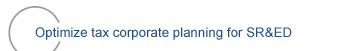 Optimize tax corporate planning for SR&ED
