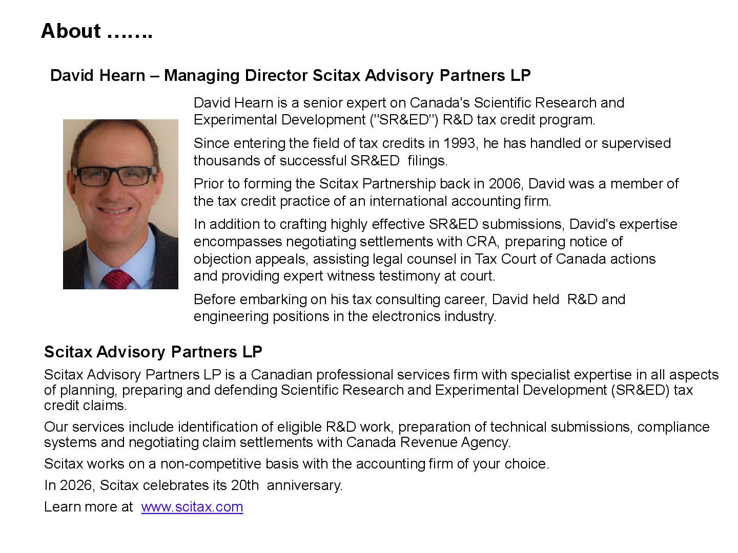 Scitax Bulletin #83 slide 2