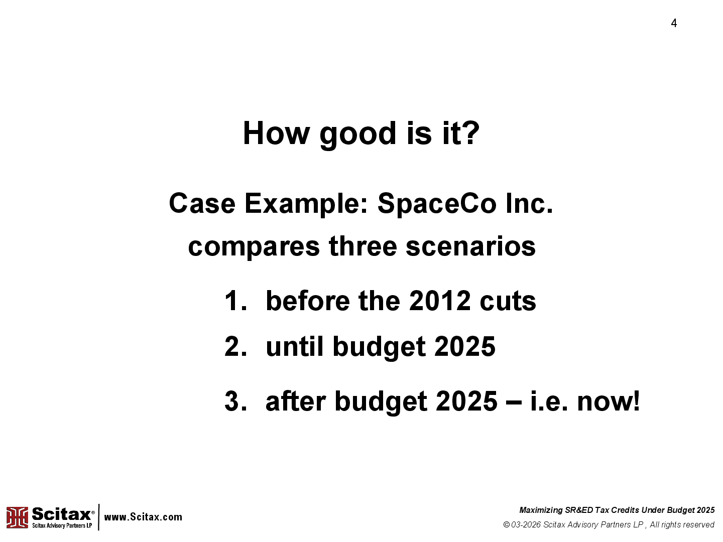 Scitax Bulletin #83 slide 4